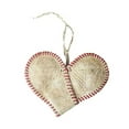 thumbnail image 5 of Baseball Hearts Fabric Decor - Vintage Baseball Heart, Softball Heart Ornament, Baseball Decor Bedroom, Softball Decorations Party, 5 of 5