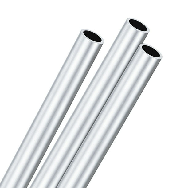 Tubo redondo de aluminio 6063 en paquete de 3, 16mmx20mm (IDxOD) 300mm de longitud