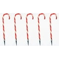 thumbnail image 5 of Tupkee Pre-Lit Candy Cane Decorations -Pathway Christmas Lights, 26-Inches 66 cm, Set of 5, Outdoor Christmas Decorations Yard Candy Cane Lights - 2 Pack Total 10 Lights, 5 of 6