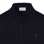 Golfino Sun Protection 3/4 Sleeve Golf Polo, Ladies performance golf polo with UV protection size 2 (extra extra small)