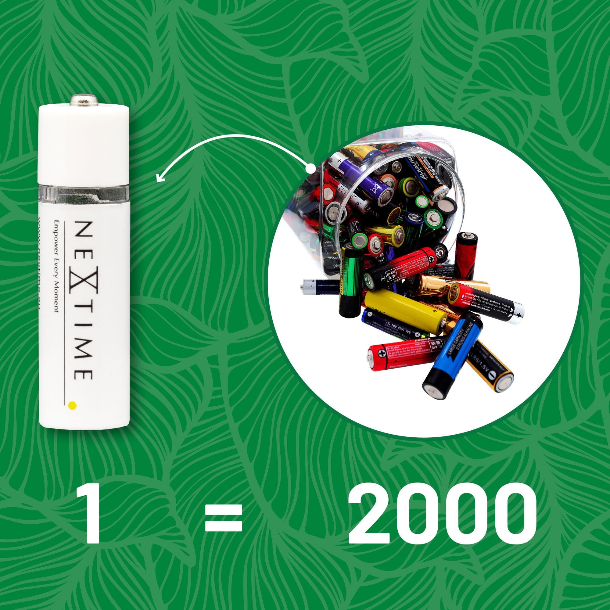NEXTIME REPLACEMENT PARTS - USB AA BATTERIES 4PK