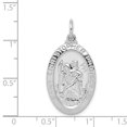 thumbnail image 2 of 925 Sterling Silver Saint Christopher Medal Necklace Charm Pendant Religious Patron St, 2 of 6
