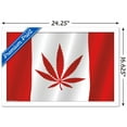 thumbnail image 3 of Canadian Hemp Flag Wall Poster, 14.725" x 22.375", Framed, 3 of 5