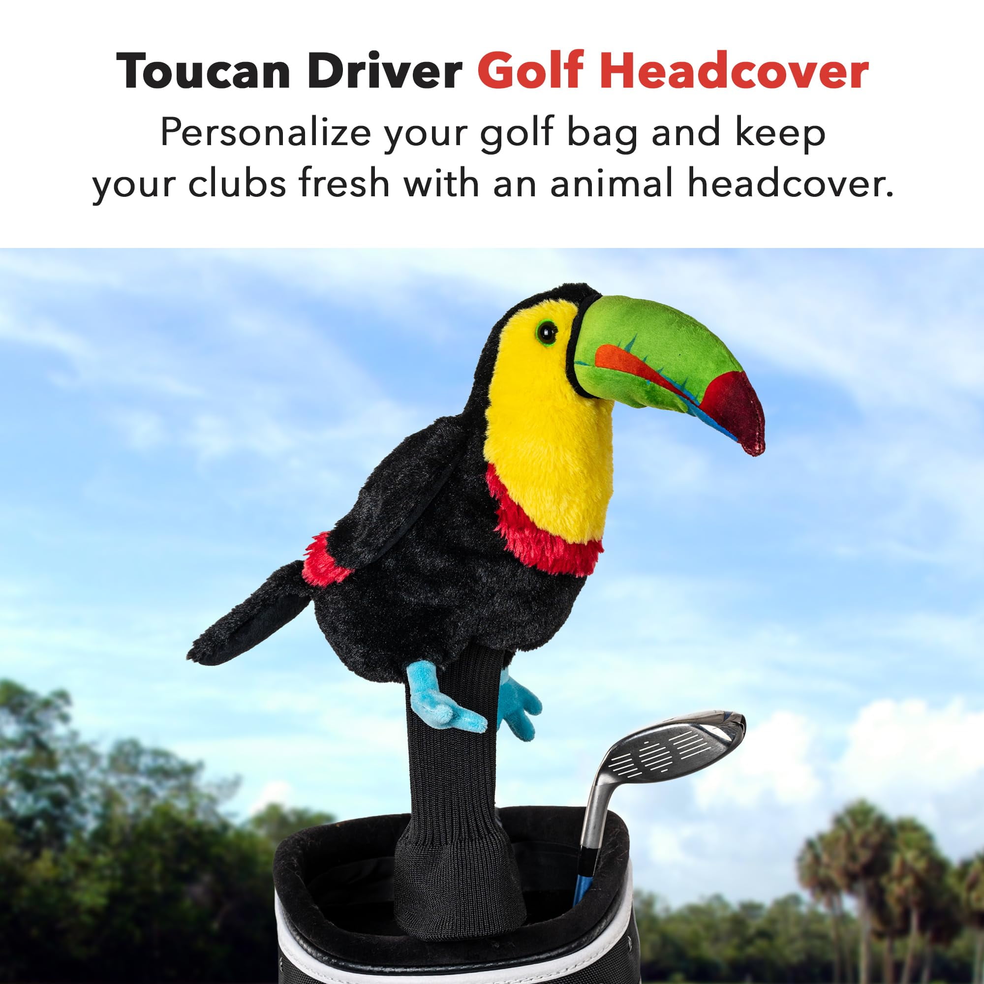 NEW Daphnes Headcovers Toucan 460cc Driver Golf Headcover
