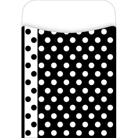 UPC: 0612086012138 | Barker Creek Peel & Stick Library Pockets  Black & White Dots  Great for Holding Library  Index  and Flash Cards  Hall Passes  Recipes  and More! 3-1/2 x 5-1/8  30 per Pkg (1213)