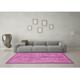 thumbnail image 3 of Ahgly Company Indoor Round Abstract Pink Modern Area Rugs, 8' Round, 3 of 4
