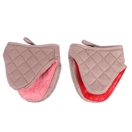

2pcs Silicone Oven Mitts Gloves Heat Resistant Pinch Mitts Anti-scald Grips