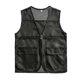 thumbnail image 5 of Chaleco de verano para hombre y mujer, chaqueta de malla sin mangas con cuello en V de Color sólido, chaleco transparente con bolsillo para acampar, ropa de trabajo voluntario, 5 of 5