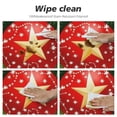 thumbnail image 4 of PIKWEEK Christmas Tree Bell Elastic Fitted Edged Round Tablecloth Waterproof Anti-Shrink Soft Polyester Table Cloth Washable Table Cover for Banquet Home Indoor or Outdoor White, 4 of 7