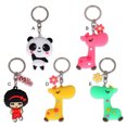 thumbnail image 2 of Cartoon Animal Keychain Decoration Key Ring Handbag Waist Fashion Decoration Keyring Hanging Keys Chain Ornament Gifts Student Schoolbag Decorative Type 4, 2 of 7