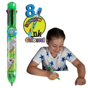 Rainbow Writer - Koala, Multicolor Pen from Deluxebase. 8 in 1 retractable ballpoint pen, fancy pens for kids and ideal office or school supplies