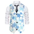 thumbnail image 4 of Mens Casual Suit Printed Christmas Jacket Pants Vest Three Set Of Men Suits & Sets, 4 of 9