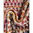 thumbnail image 4 of Unique Loom Braided Chindi Collection Area Rug - Trellis (4' 1" x 6' 1" Rectangle Multi/Beige), 4 of 7