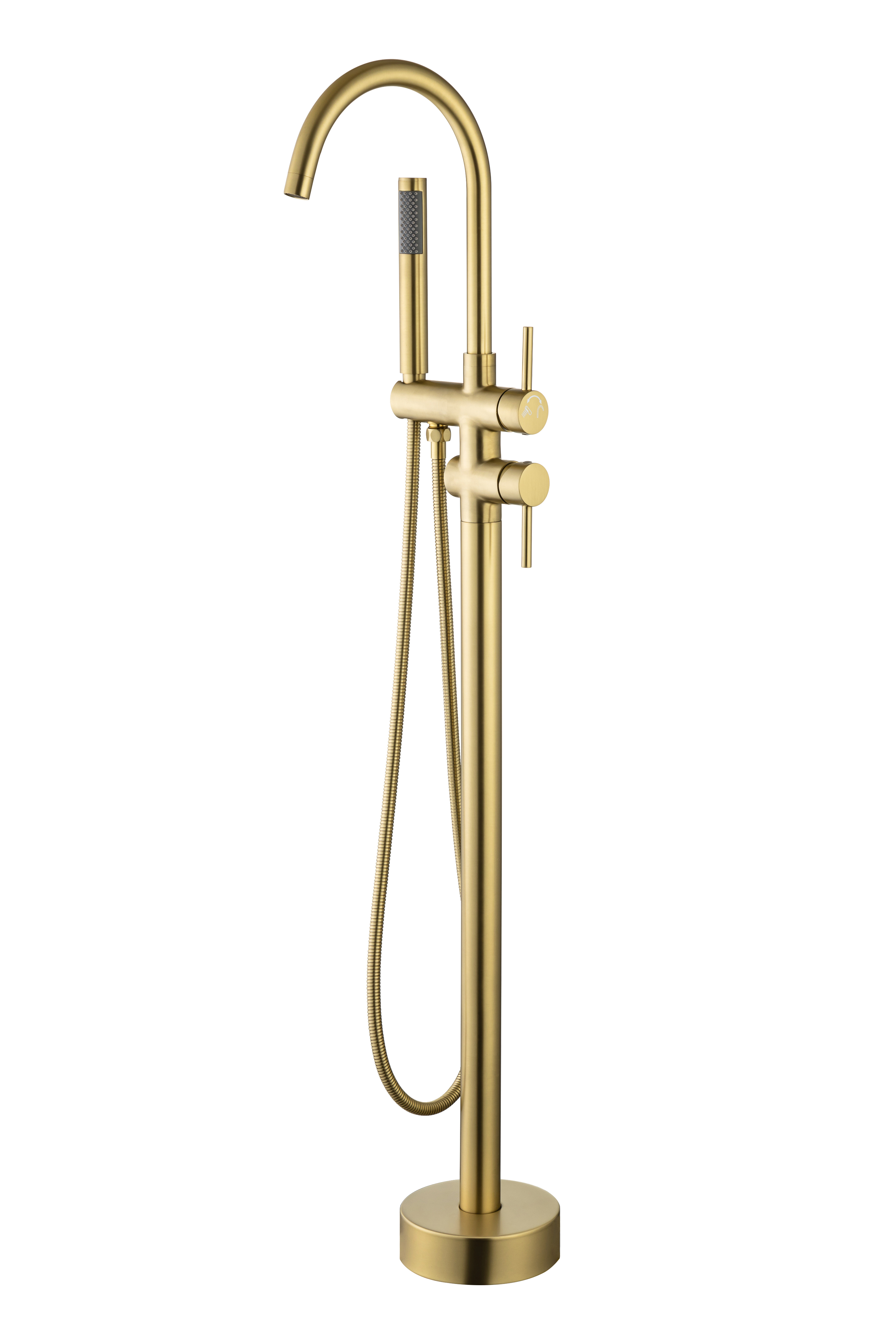 Free standing bathtub faucet Matte black High flow shower faucet with