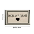 thumbnail image 3 of Summercome Shoes Off Please Door Mat, Cute Welcome Front Door Mat Indoor Outdoor Entrance, Artificial Remove Your Shoes Doormat Rugs for Porch Entry Patio Kitchen Decor, 30x20in, 3 of 7