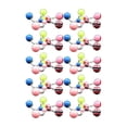 thumbnail image 2 of LNGOOR   Stainless Steel Acrylic Barbell Belly Button Body Piercing Rings  50 piece, 2 of 7