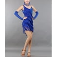 thumbnail image 3 of Whitewed 20s Great Gatsby Themed Sweet 16 Prom Clothing Gowns Apparel Dress Blue, 3 of 5
