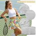 thumbnail image 6 of Xoenoiee Hippie Daisy Print Womens Pleated Tennis Skirts with Pocket Shorts High Waisted Skorts Lightweight Golf Skirt Flowy Athletic Skort, S, 6 of 6
