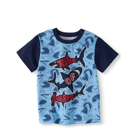 Toddler Boy Short Sleeve Colorblock Graphic T-Shirt