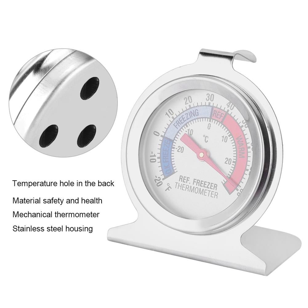 Senjay Stainless Steel Large Dial Freezer Refrigerator Thermometer