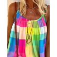 thumbnail image 5 of Camiseta sin mangas de moda con estampado de colores del arcoíris para mujerMulticolorMedium, 5 of 5