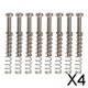 thumbnail image 1 of 4x 8x tornillos de montaje de pastilla Humbucker de Metal y resortes piezas de repuesto de guitarra eléctrica para guitarra eléctrica Musical instrume 4 piezas, 1 of 8