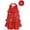 Red, variant on Runhomal Girls Latin Dance Dress Jazz Outfit with Hairband 2 Piece Set Shinny Sequin Halter Neck Biketard Jumpsuit Gold 4
