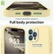 thumbnail image 3 of Funda de Silicona Premium, Forro de Microfibra Suave, para iPhone 16 Pro de 6.3 Pulgadas, Amarillo Cremoso, 3 of 7