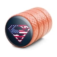 thumbnail image 2 of Superman USA American Flag Shield Logo Motorcycle Bicycle Bike Tire Rim Wheel Aluminum Valve Stem Caps, 2 of 6