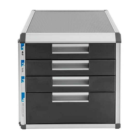 Miumaeov Office Furniture Locking File Storage Cabinet 4 Drawers Desktop File Cabinet File Storage Organizer