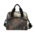 thumbnail image 2 of Lunch Bag Portable Crossbody Meal Bag Cooler Bag Insulated Lunch Bag Food Bag Handheld & Crossbody Design Steampunk House, 2 of 6