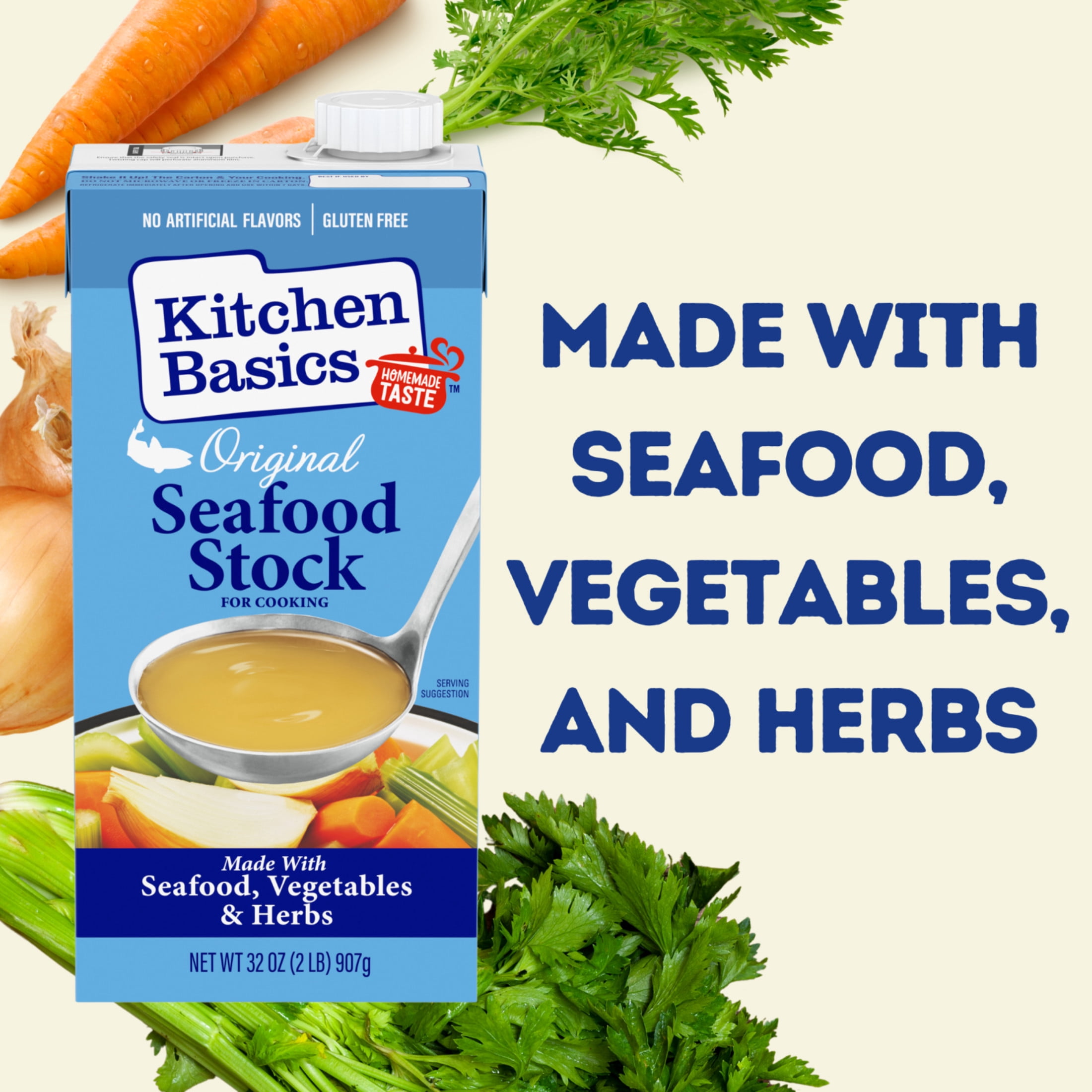 Kitchen Basics Original Seafood Stock, 32 oz Carton