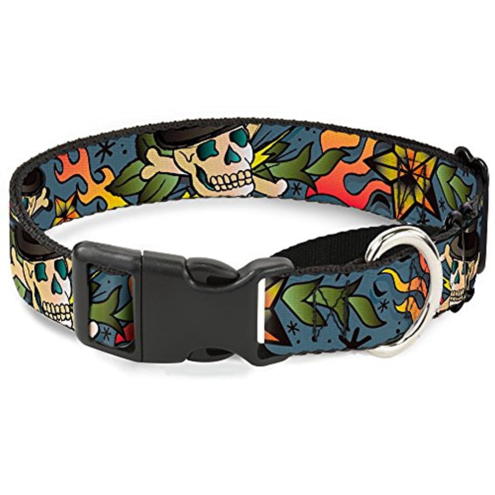 Buckle-Down "Death or Glory C U Gray" Martingale Dog Collar