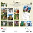 thumbnail image 2 of Outhouses | 2026 12x24" (Hanging) Square Wall Calendar | Plastic-Free, 2 of 9