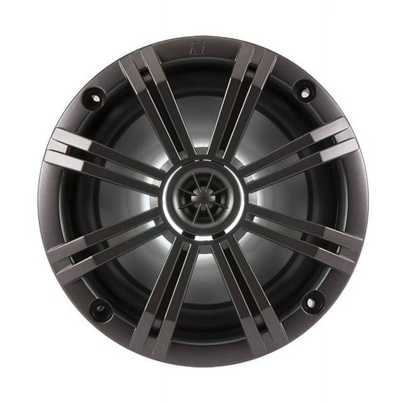 2) New Kicker 41KM654LCW 6.5" 195W LED Marine Audio Coaxial Speakers Stereo KM65