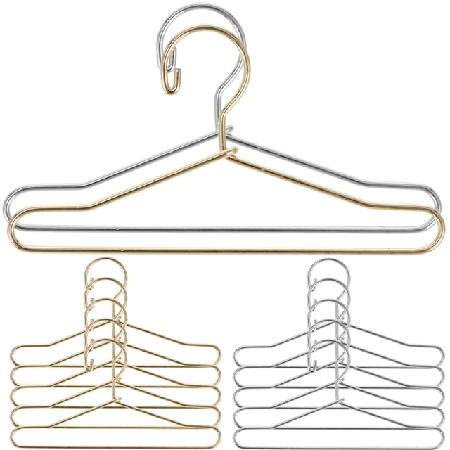 20 perchas en miniatura para ropa de muñecas, perchas para ropa de casa en miniatura