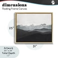 thumbnail image 4 of Stupell Industries Contemporary Layered Foggy Hills Gold Floating Frame Canvas Art, 31 x 25, by Elizabeth Medley, 4 of 8