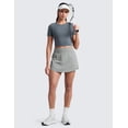 thumbnail image 3 of CRZ YOGA High Waisted Side Slit Tennis Skirts for Women A Line Running Athletic Skort with Inner Pockets, 3 of 4
