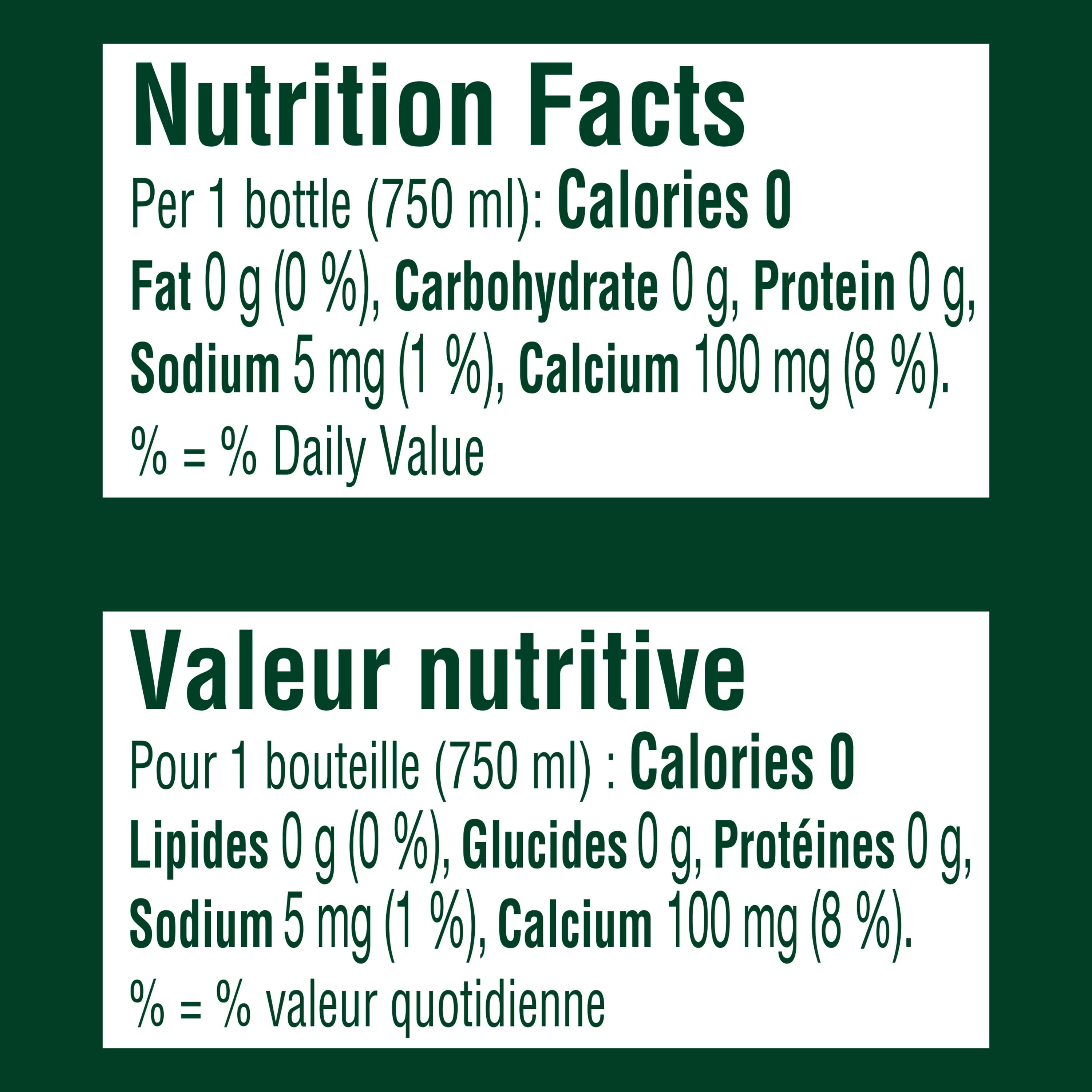 Perrier Sparkling Water Glass Bottle 25.3 fl oz, Allergens Not Contained