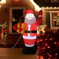 thumbnail image 2 of Homore Christmas Inflatables Santa Claus Outdoor Yard Decorations, Christmas Blow Up Santa Claus with LED Lights, Xmas Kids Gift, 2 of 12
