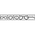thumbnail image 4 of Gafas de lectura Boost Eyewear, paquete de 6, transparentes, con medio borde, +2,00, 4 of 6