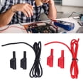 thumbnail image 1 of Banane, Facile à Souder Large Application 4mm 32A 1000V Banane Plug Testing Cable pour Batterie, 1 of 8