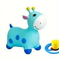 thumbnail image 2 of DEBGFS Animals Bouncy Horse Hopper Toys for Kids  Giraffe Jumping Inflatable Ride on Bouncer Hopping Gifts for Toddlers Boys Girls 4 5 6  Years Old with Pump, 2 of 7