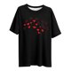thumbnail image 4 of Tejiojio Women's Plus Size T-shirt Valentine's Day Heart Print Round Neck Short Sleeve Tops Spring Summer XL-5XL, 4 of 4