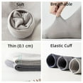 thumbnail image 4 of Men's Mesh Cotton Dress Socks Business Casual Solid Crew Socks Lightweight Soft Comfort, Medium 6-10.5, 5 Pairs, 4 of 7