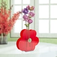thumbnail image 3 of Florero Florero de arte moderno Florero Acrílico Regalo para decoración de habitación estética ( ) Rojo, 3 of 5