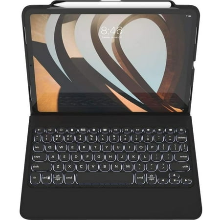 ZAGG - Rugged Book Go Keyboard Folio Case for Apple® iPad® Pro 11" (1st Generation 2018 and 2nd Generation 2020) - Black
