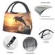 thumbnail image 4 of Disketp Sunset Dancing Dolphin A Bolsa Térmica Estampada, Bolsa Térmica Aislante para Almuerzo, Playa y Campamento, 4 of 6