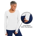thumbnail image 3 of Healing Hands Knits Women's Mackenzie Tee 's Long Sleeve Medical Scrub Tee, 3 of 9