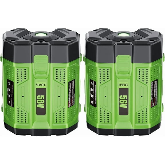 2Pack Upgraded 10.0Ah 56 Volt for EGO Battery High Capacity 56V 10Ah BA5600T BA1400T BA4200T BA2240 BA2800 BA1120 BA2800T Compatible with EGO All Power Tool
